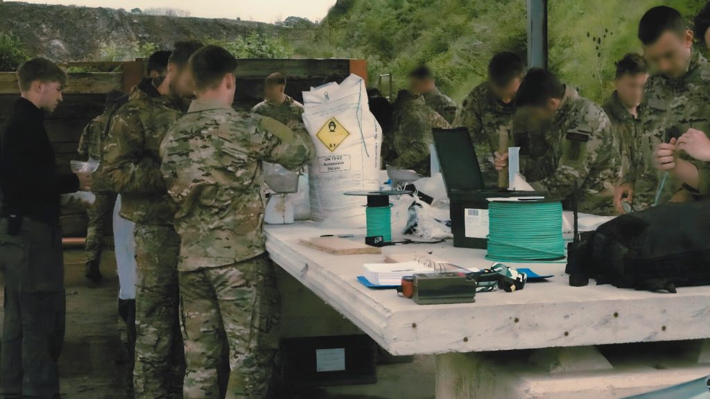 Operators engaged in HME training at Broadmead Range