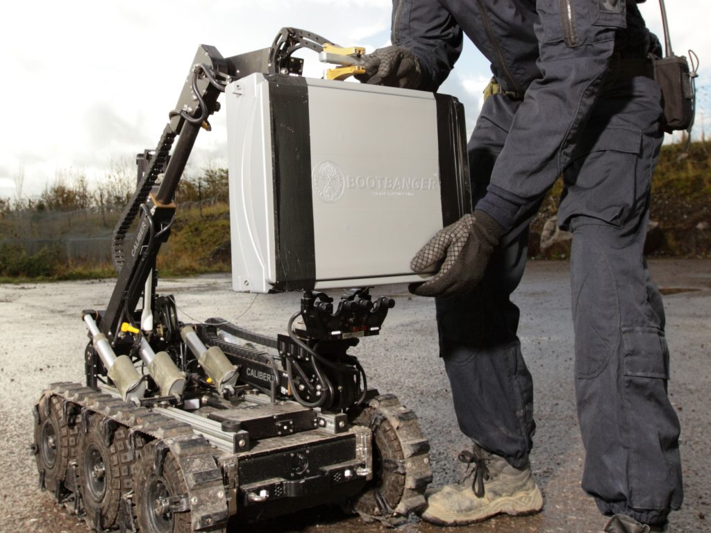 An operator deploys BootBanger by ROV