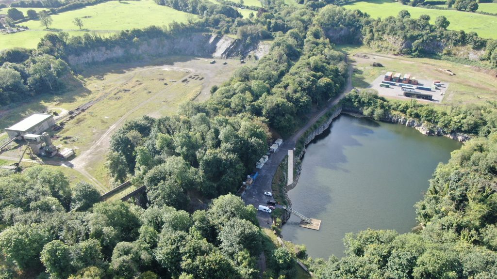 Birds eye view of Emborough Range