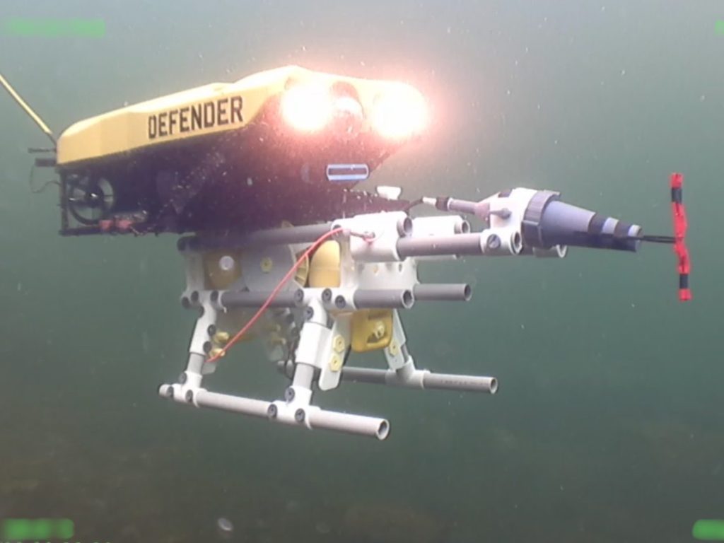 Underwater ROV carries REDS to target