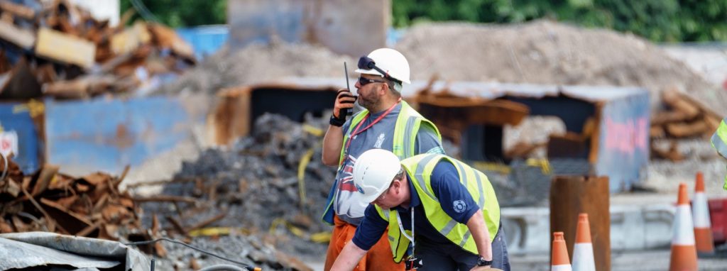 The Alford Demolitions team on site